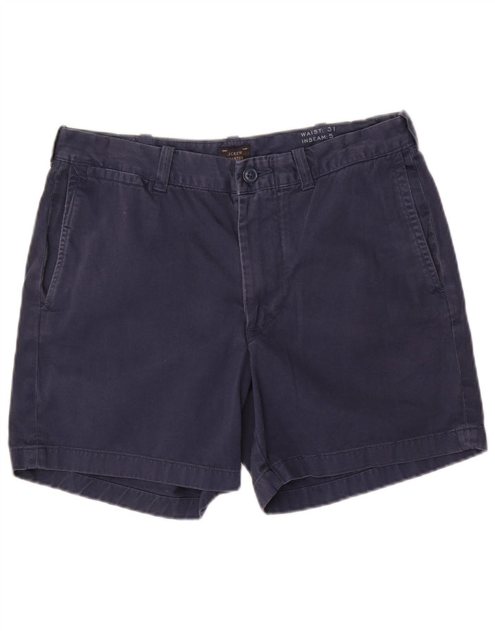 Damskie spodenki J. Crew Stanton Chino W31 Średni granatowy, bawełniany