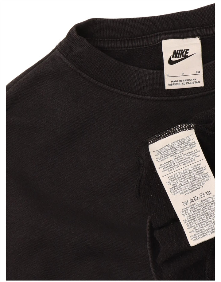 Damska bluza dresowa Nike Crop Oversize UK 10, mała, czarna, bawełniana