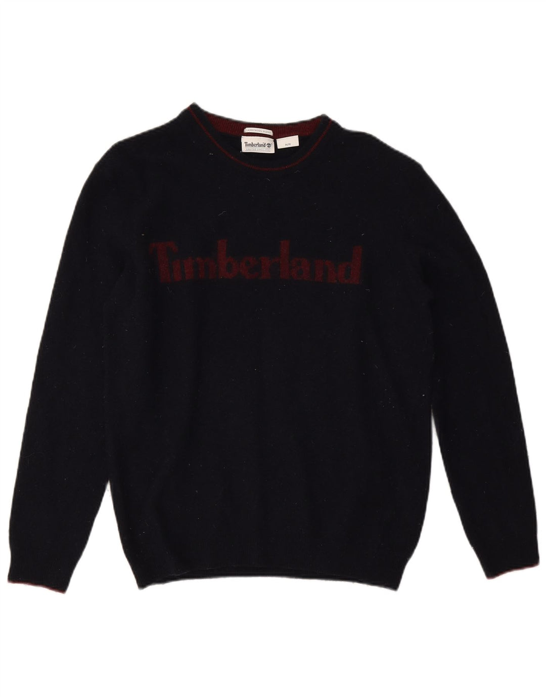 Damski sweter Timberland z graficznym wycięciem pod szyją, UK 14, średni granatowy