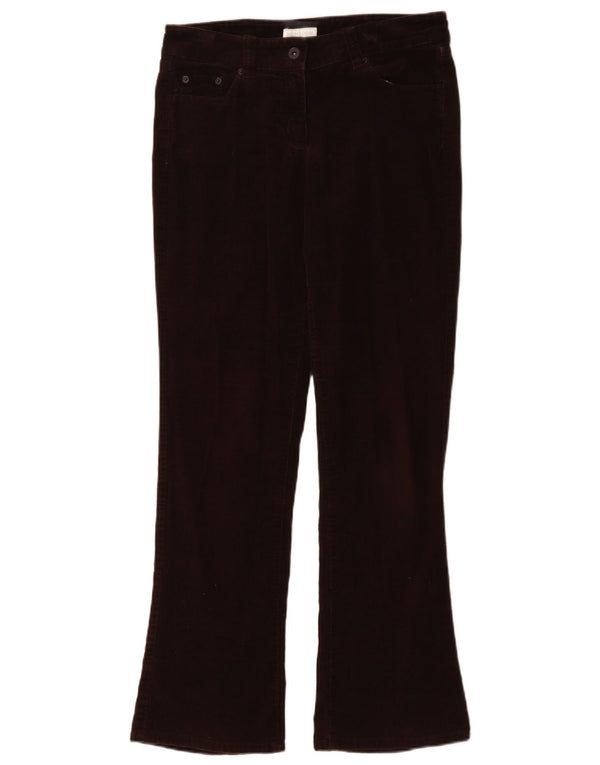 Damskie sztruksowe spodnie Monsoon Bootcut UK 10 Small W31 L30 Brązowa bawełna