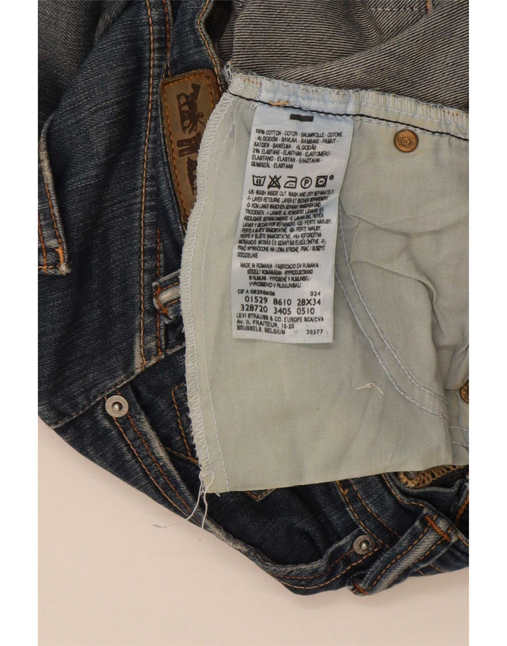 Damskie proste dżinsy Levi's W28 L34 Niebieskie bawełniane