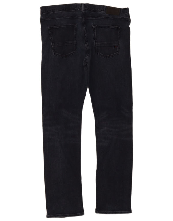 Męskie jeansy Denton Straight Jeansy Tommy Hilfiger W36 L32 Granatowe, bawełniane