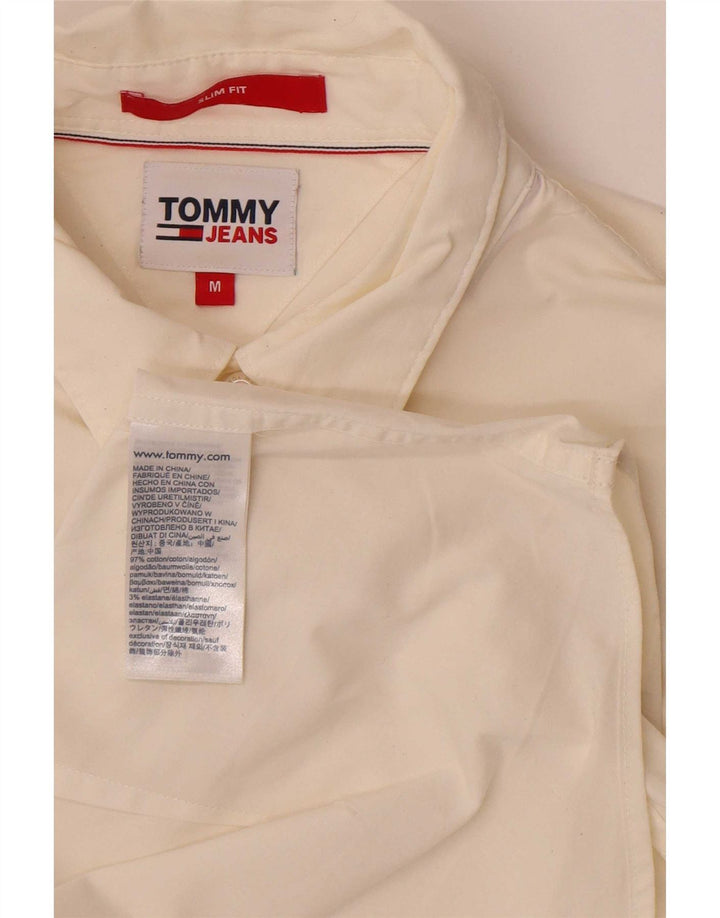 Męska koszula o dopasowanym kroju Tommy Hilfiger, średnia, biała, bawełniana