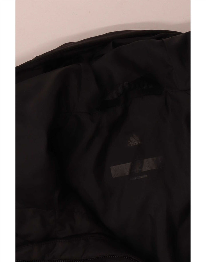 Damska wyściełana kurtka z kapturem Adidas UK 8/10 Mały czarny poliester