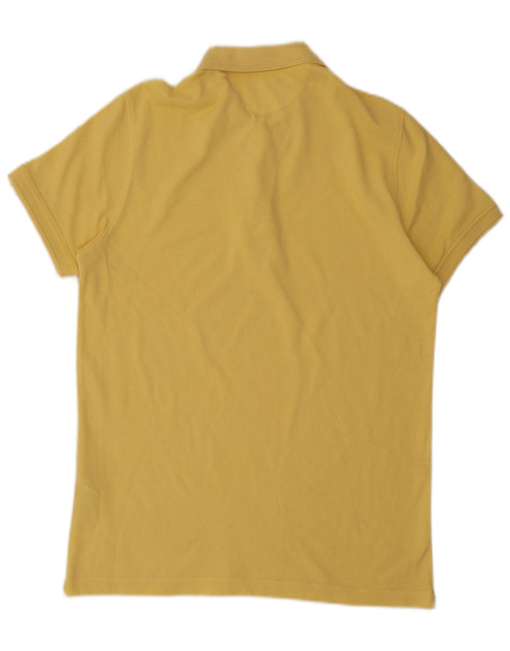 Męska koszulka polo Massimo Dutti, średnia żółta bawełna