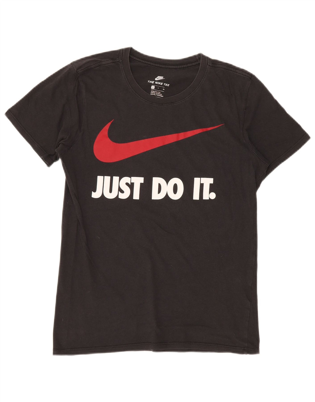 Męski T-shirt NIKE o sportowym kroju z grafiką, mały, czarny