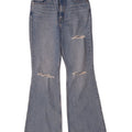 Damskie jeansy Levi's z wysokim stanem, rozkloszowane W29 L32, niebieska bawełna