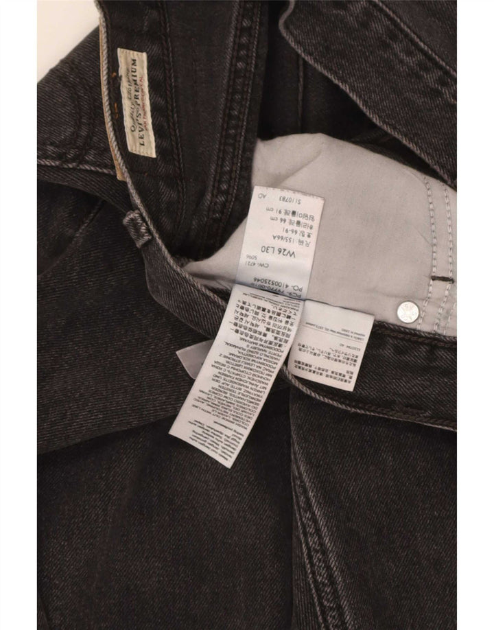 Damskie jeansy Levi's Dad W26 L30 Szara bawełna