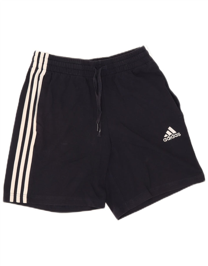 Męskie spodenki sportowe Adidas, małe, granatowe, bawełniane