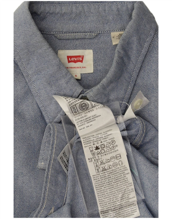 LEVI'S Mens Shirt Small Blue Cotton