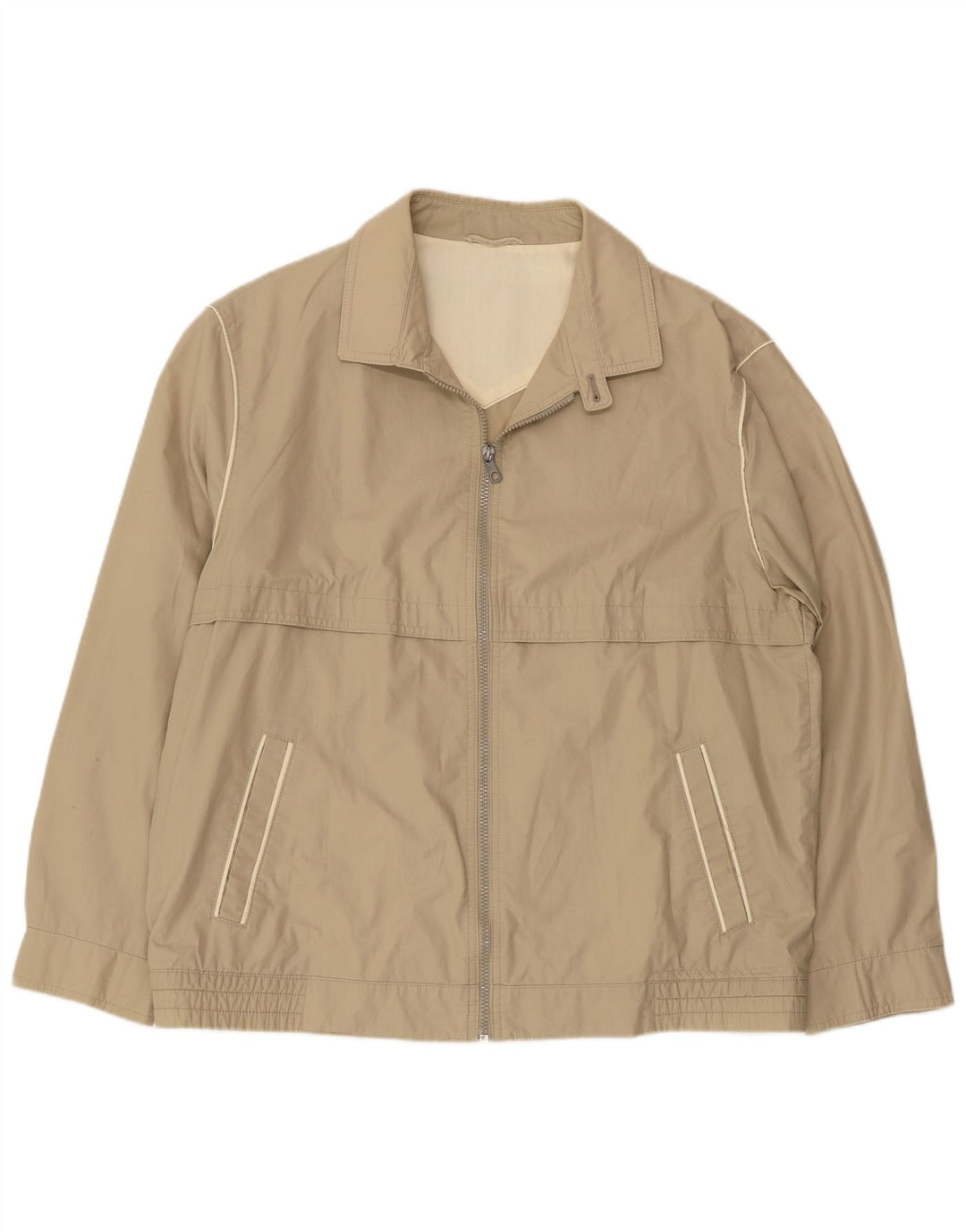 VINTAGE Mens Bomber Jacket UK 40 Large Beige