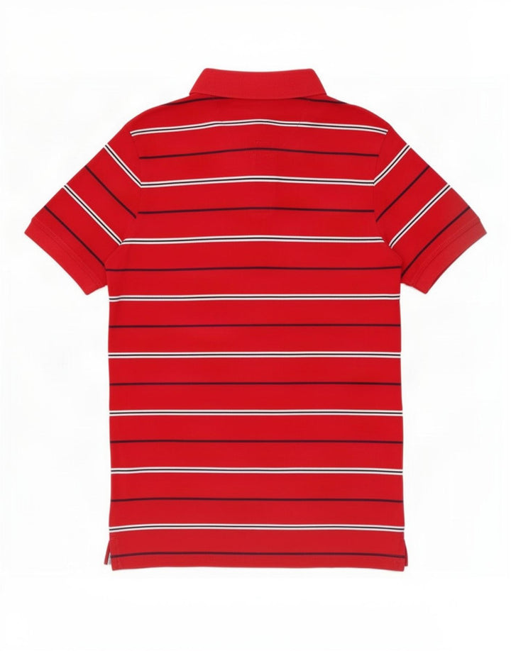 Męska koszulka polo Tommy Hilfiger w średnie czerwone paski