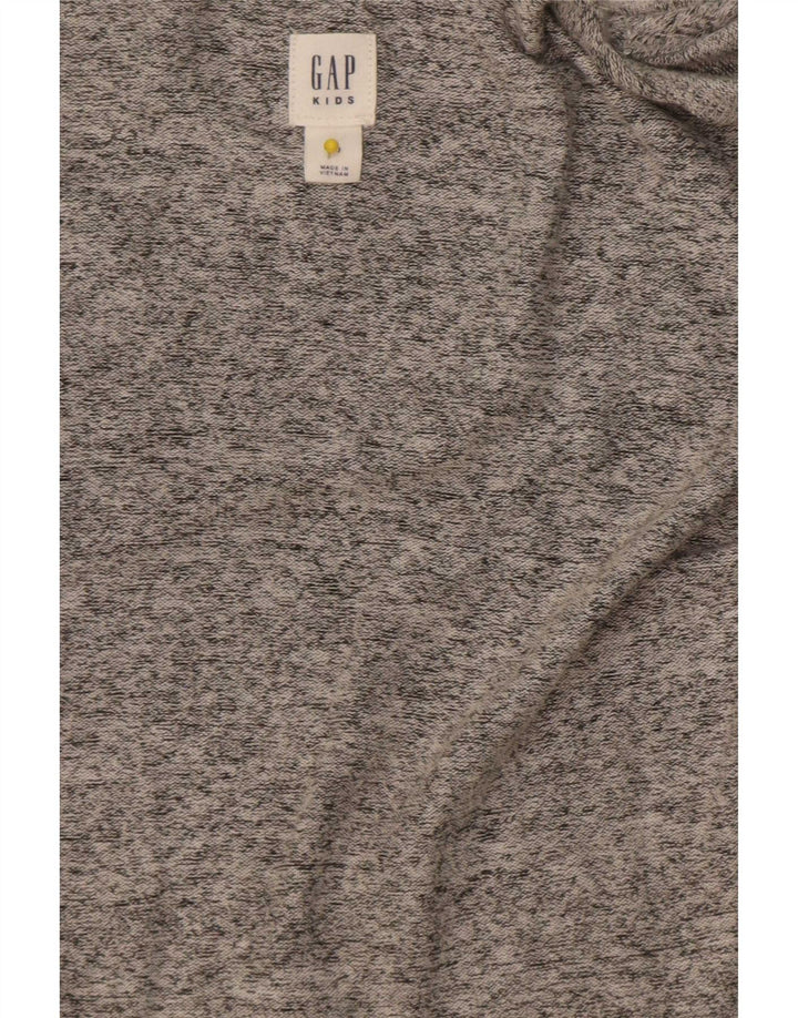Sweter dziewczęcy Gap Open Cardigan 8-9 lat, średnio szary, sztuczny jedwab