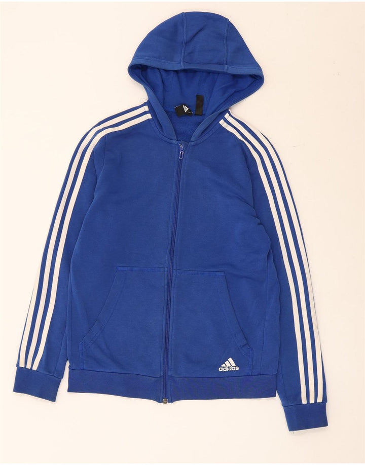 Adidas Chłopięcy Sweter Z Kapturem 13-14 Lat Niebieski