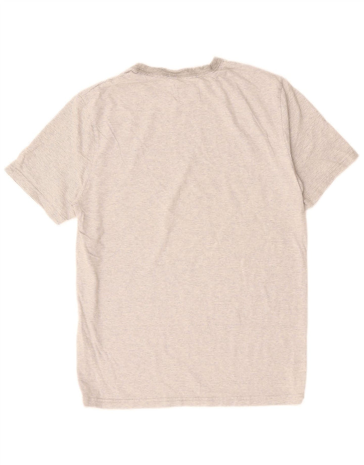 T-shirt męski WHITE STUFF Średni szary, bawełniany w prążki