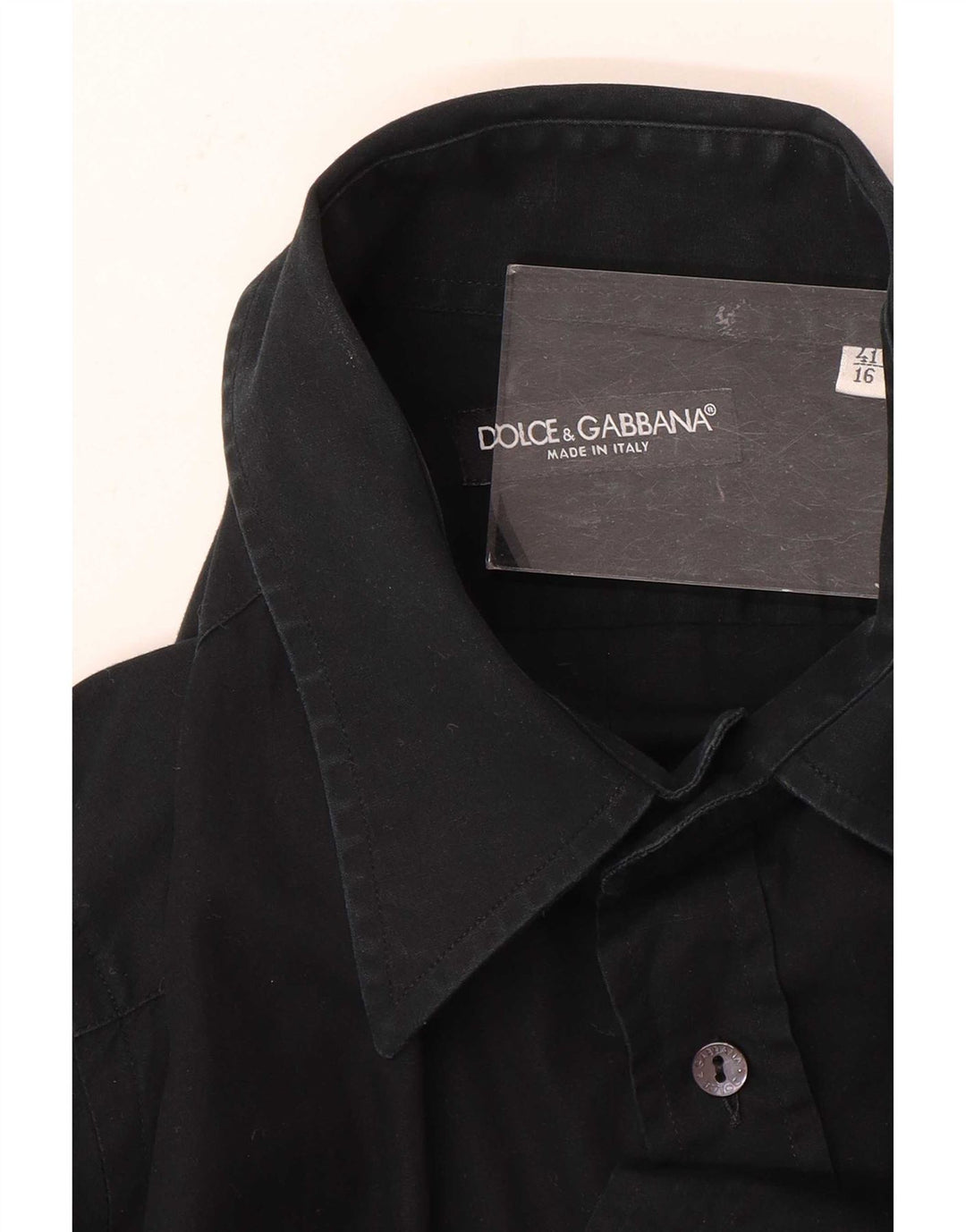 Koszula męska Dolce & Gabbana rozmiar 41 16, duża czarna
