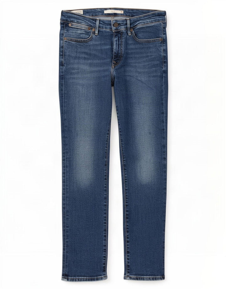 Damskie jeansy Levi's 712 Slim W28 L28 Niebieskie bawełniane