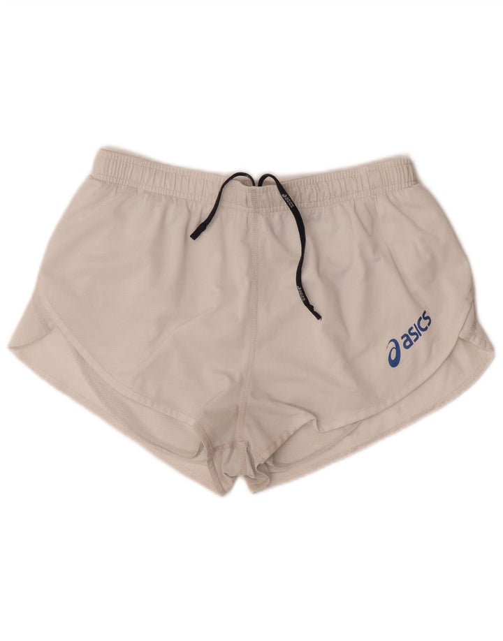 Damskie spodenki sportowe Asics UK 18 XL w kolorze złamanej bieli, poliester