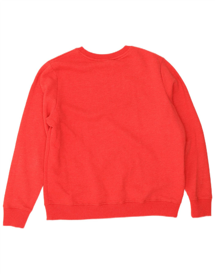 Damski sweter oversize Superdry UK 14, duży, czerwony, bawełniany