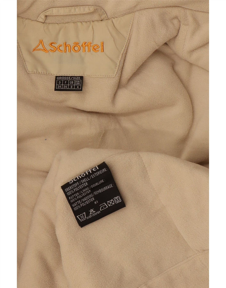Damska kurtka wiatrówka Schoffel UK 8 Small, żółty poliester