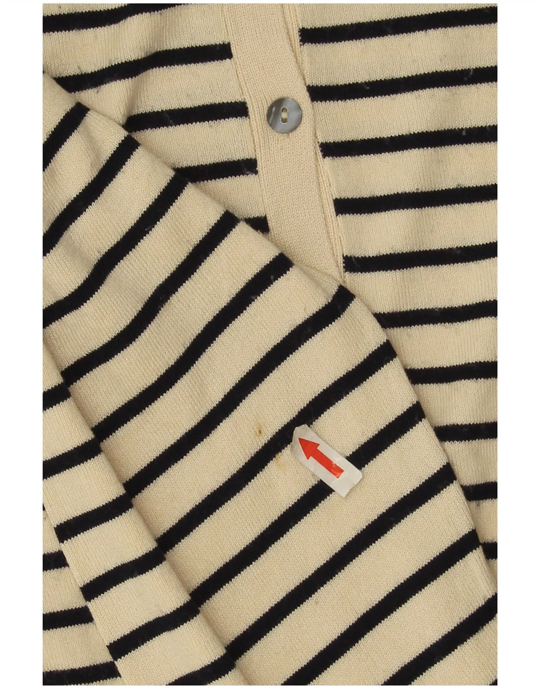 Sweter damski Zara Cardigan UK 16, duży, beżowy, w prążki