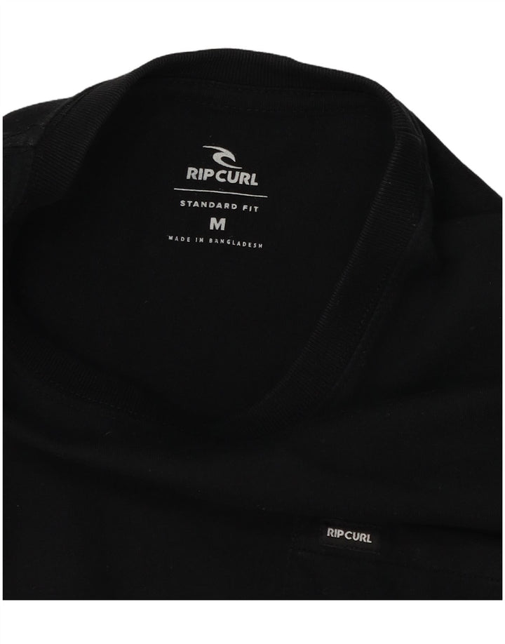 T-shirt męski Rip Curl o standardowym kroju, średni czarny