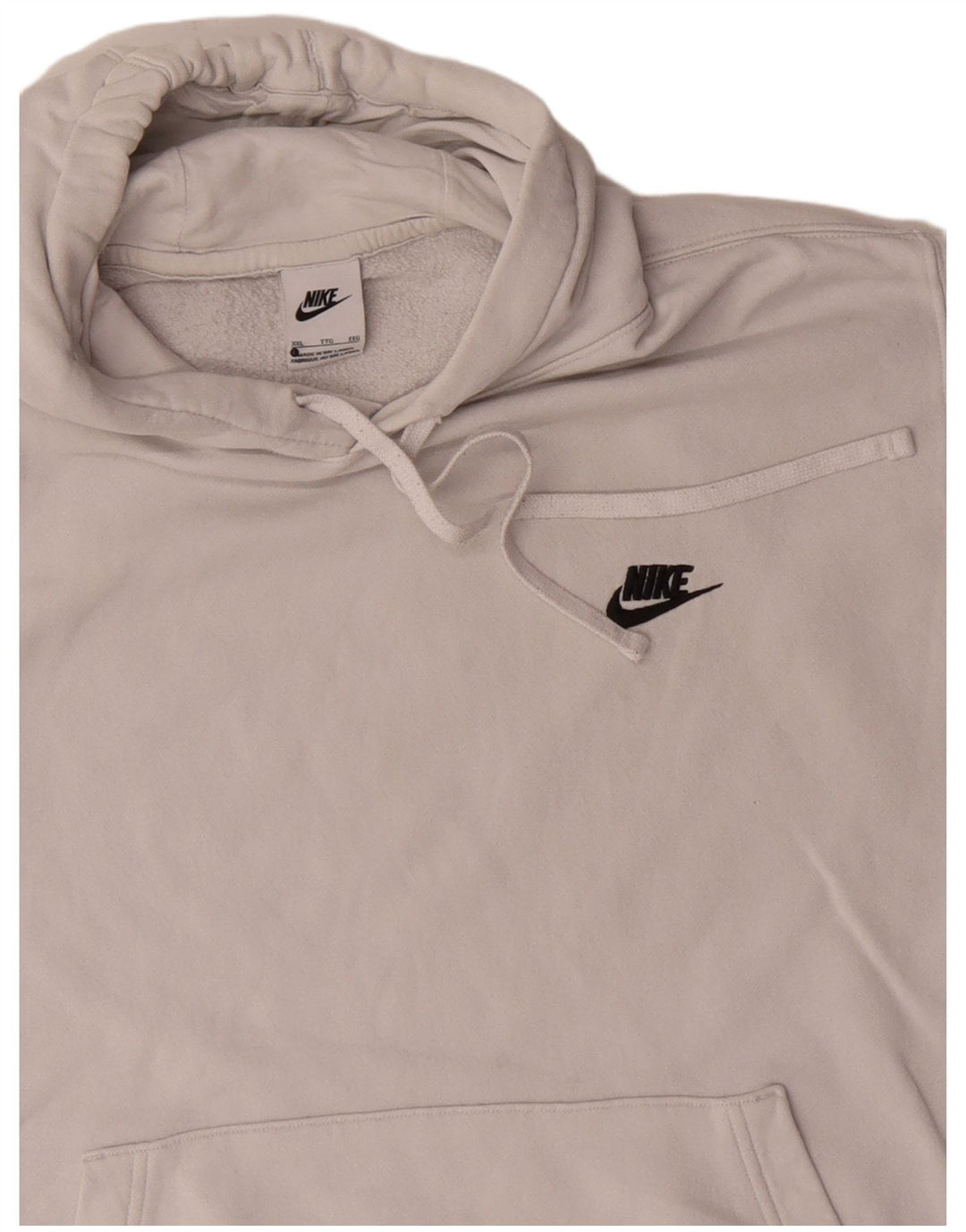 Męska bluza z kapturem Nike 2XL Biała bawełna