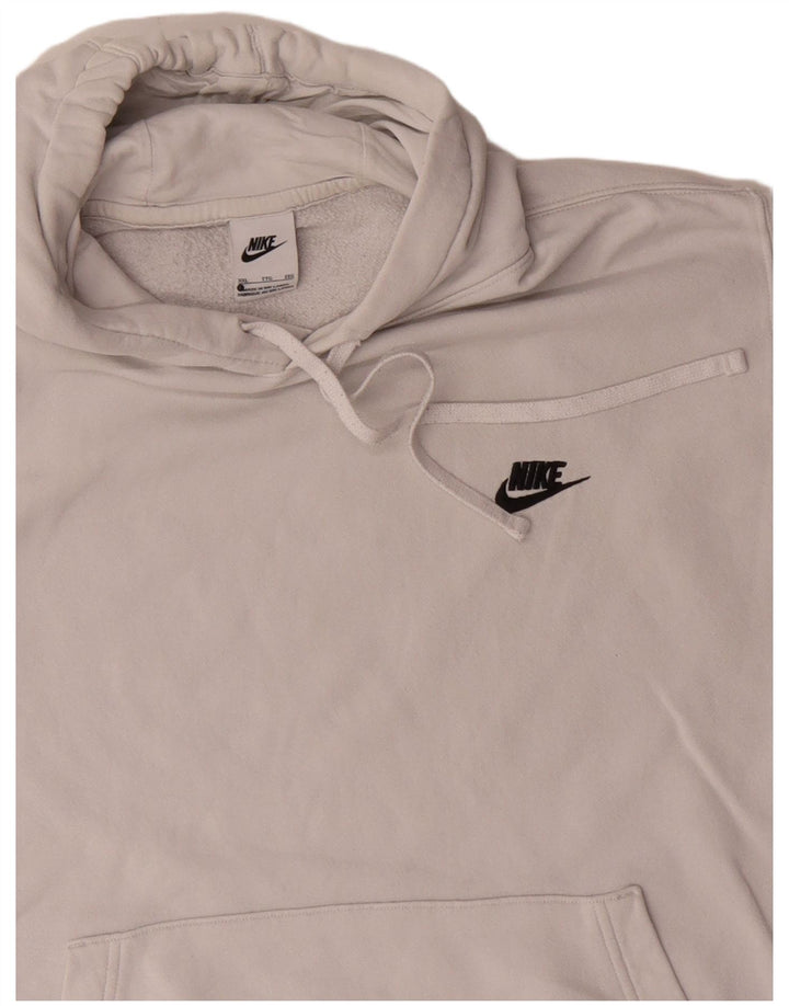 Męska bluza z kapturem Nike 2XL Biała bawełna
