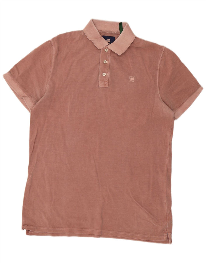 Męska koszulka polo G-Star, duża, różowa