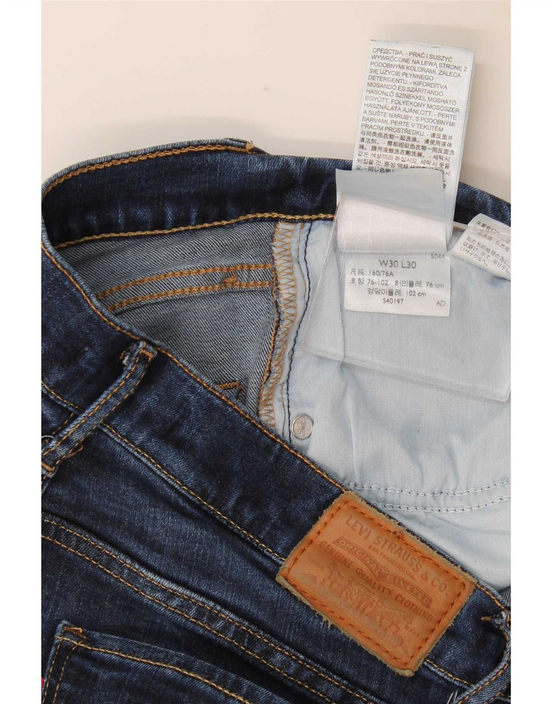 Damskie jeansy Levi's 724 z wysokim stanem i prostym W30 L30 Niebieski Lyocell