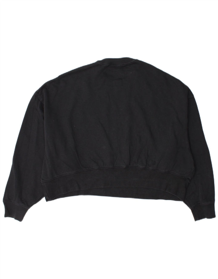 Damski sweter oversize Nike UK 10, mały, czarny, bawełniany