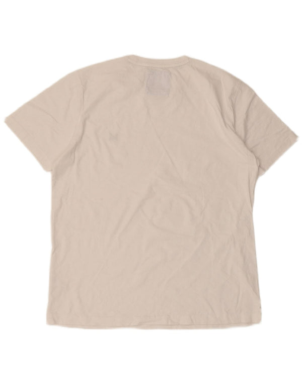 Crew Clothing Męski T-shirt Top, duży, biały, bawełniany