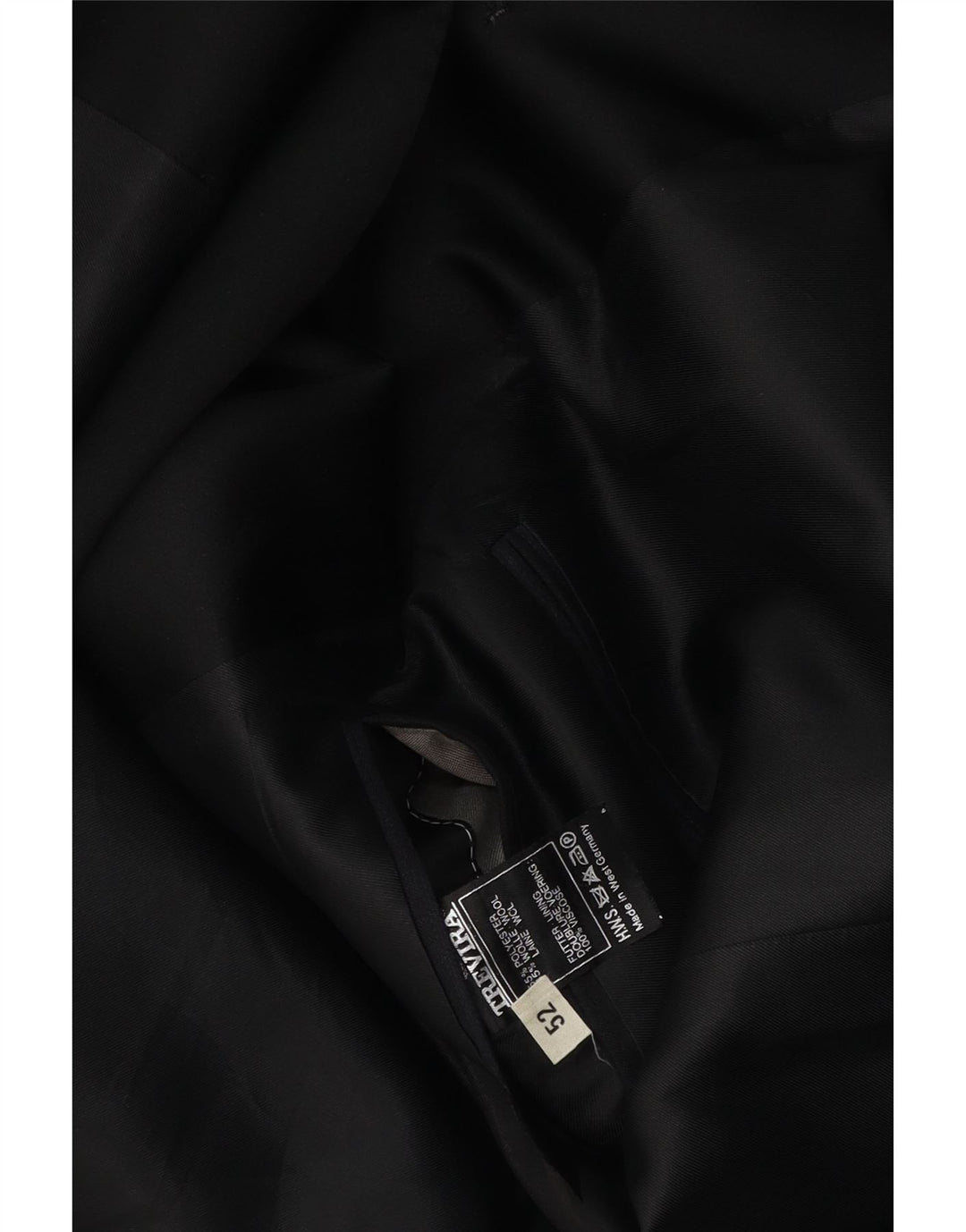 Męska marynarka zapinana na 1 guzik TREVIRA IT 52 XL, poliester w granatowe paski