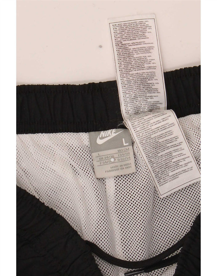Męskie spodnie dresowe Nike, duże, czarne, poliestrowe