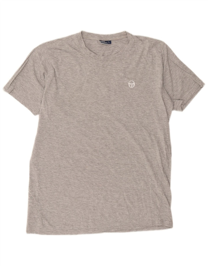T-shirt męski Sergio Tacchini, duży, szary, nakrapiany