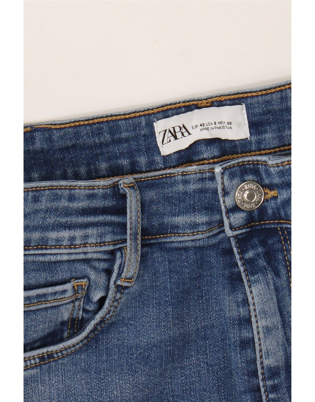 Damskie jeansy skinny Zara EU 40 Medium W30 L27 Niebieskie