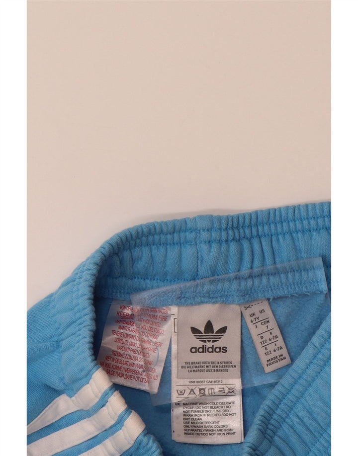 Chłopięce spodnie dresowe ADIDAS Joggers 6-7 lat, niebieska bawełna