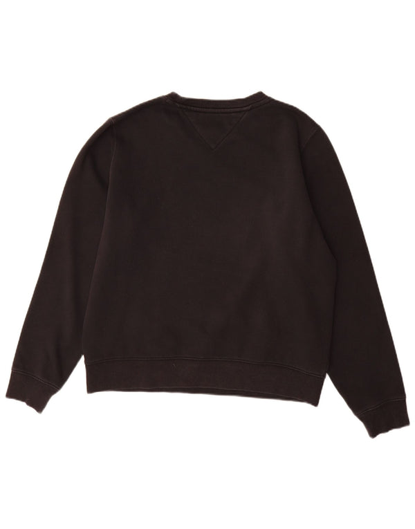 Damska bluza dresowa Tommy Hilfiger UK 14, średnia czarna bawełna