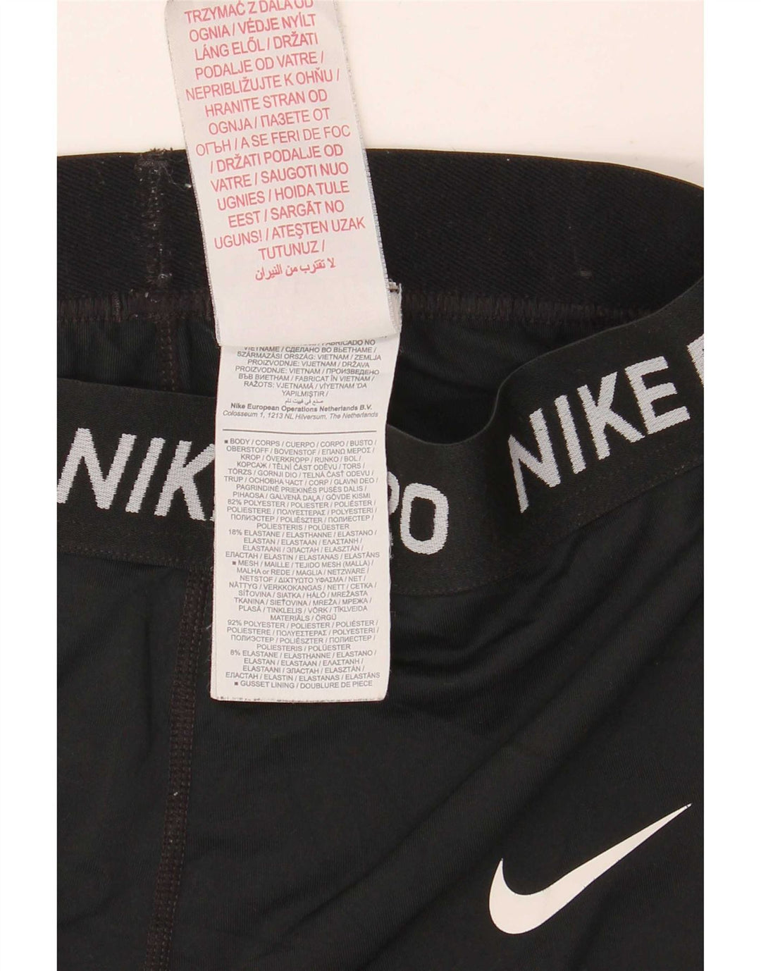 Damskie legginsy Nike Graphic UK 4 XS, czarne, poliestrowe