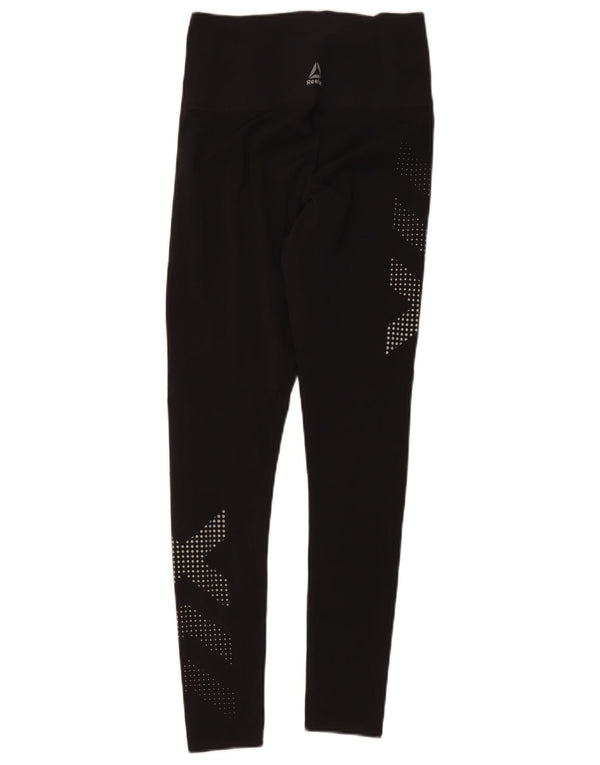 Damskie legginsy Reebok Graphic UK 10 Small Black