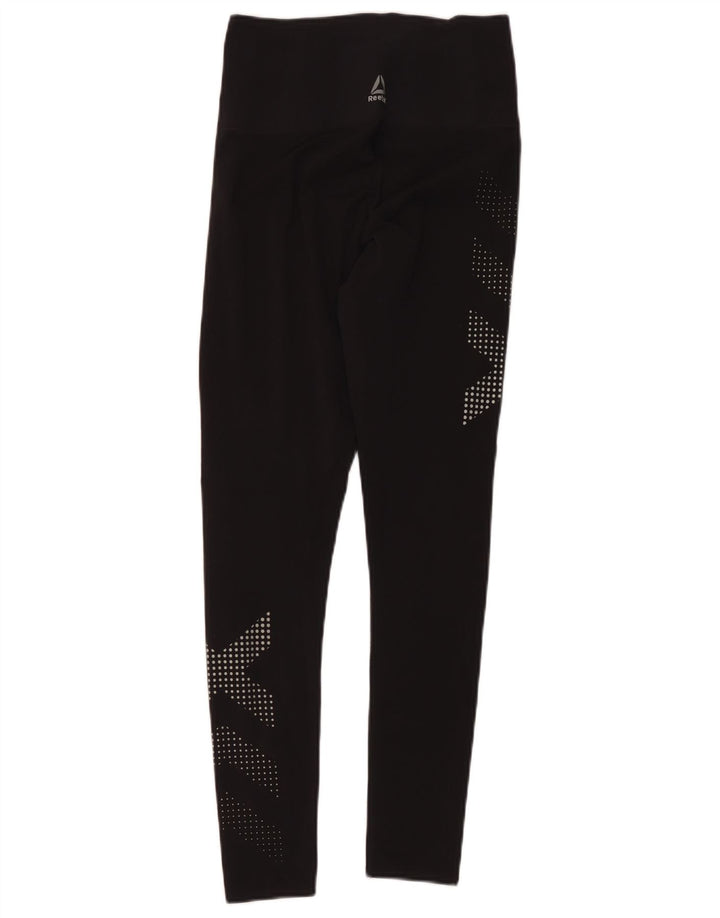 Damskie legginsy Reebok Graphic UK 10 Small Black
