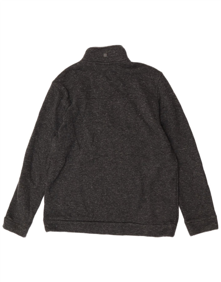 Męski sweter męski Mountain Warehouse z zamkiem błyskawicznym XL, czarny, nakrapiany