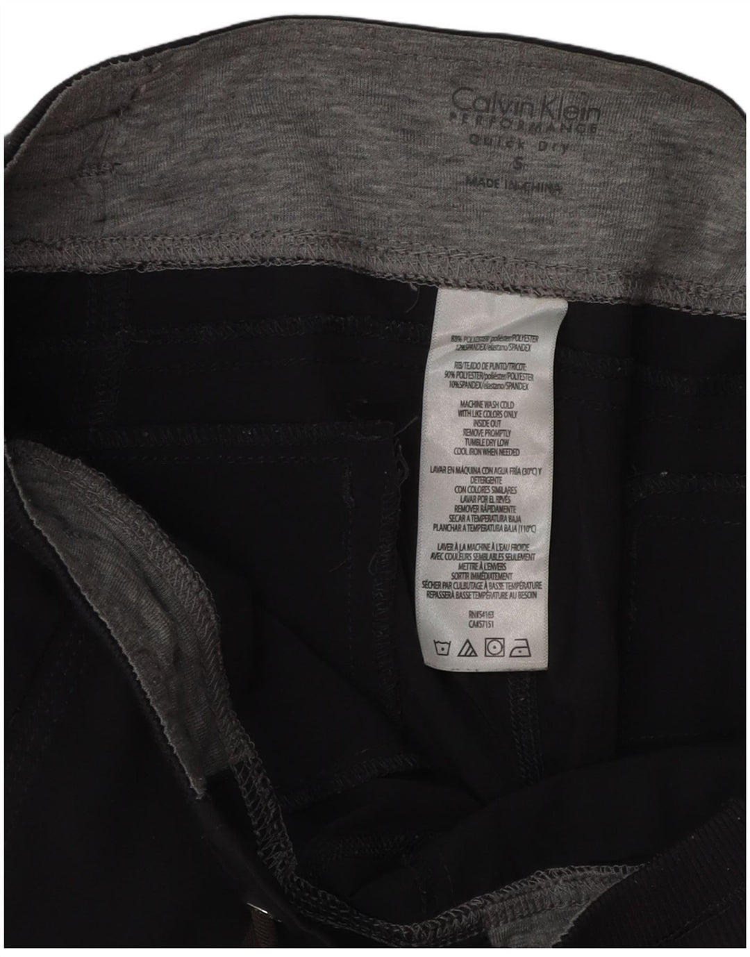 Damskie spodnie dresowe CALVIN KLEIN Joggers UK 10 Small, szary poliester