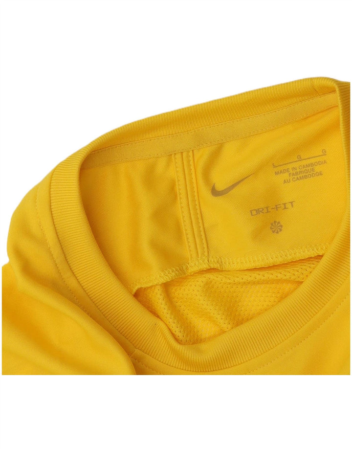 Męski T-shirt Nike Dri Fit, duży, żółty blok kolorów