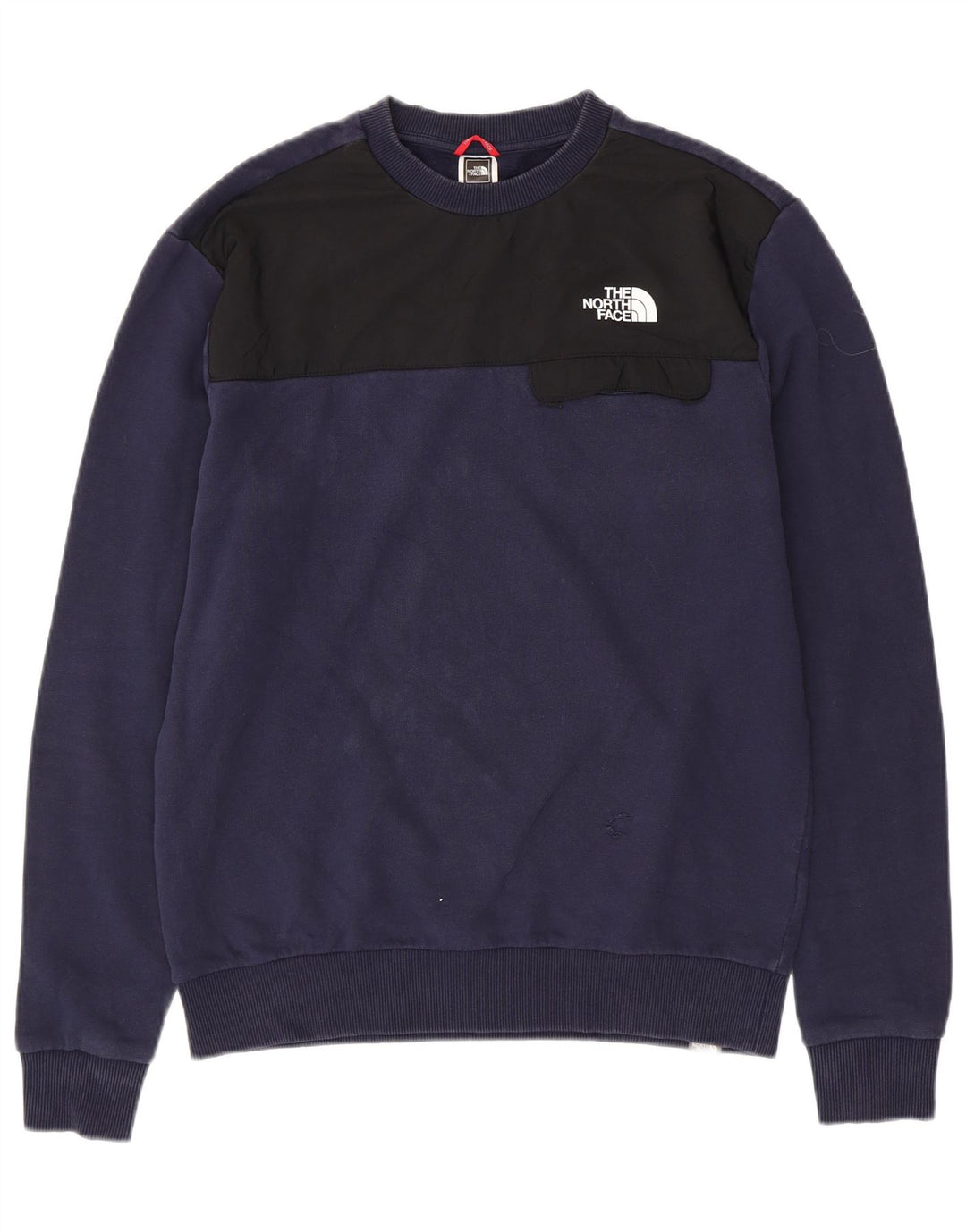 Męski sweter THE NORTH FACE Średni granatowy, bawełniany blok kolorów
