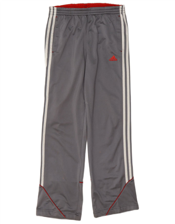Adidas Chłopięce Spodnie Dresowe 13-14 Lat Szary Poliester