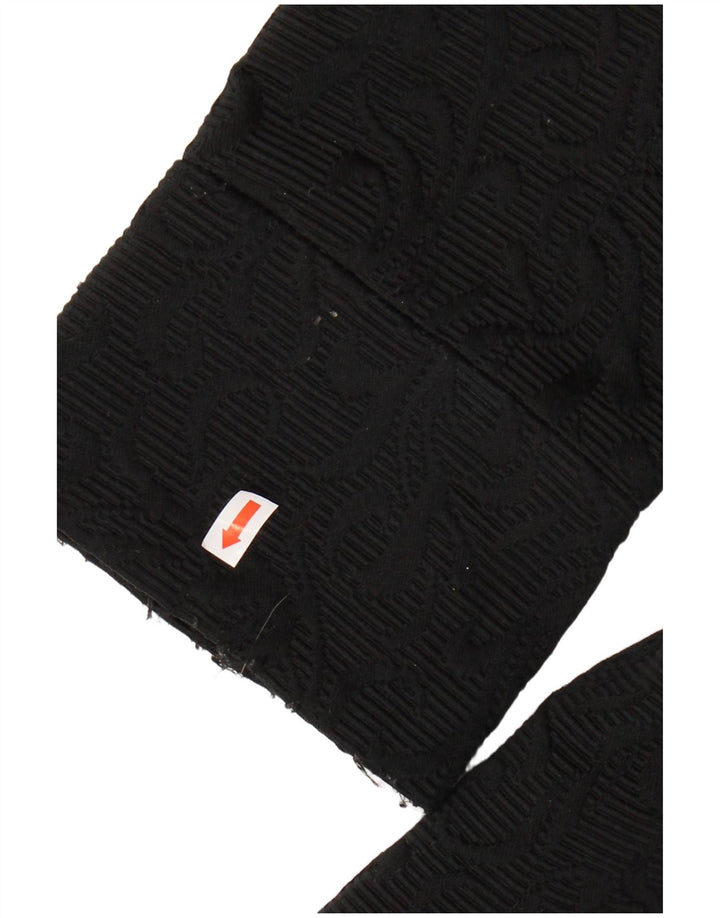 DESIGUAL Damski płaszcz w abstrakcyjny wzór EU 40, średni czarny, bawełniany