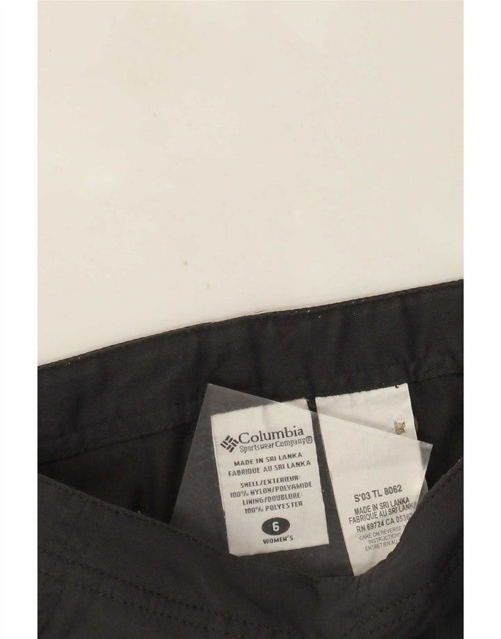 Damskie proste spodnie Columbia US 6 Medium W26 Szary nylon