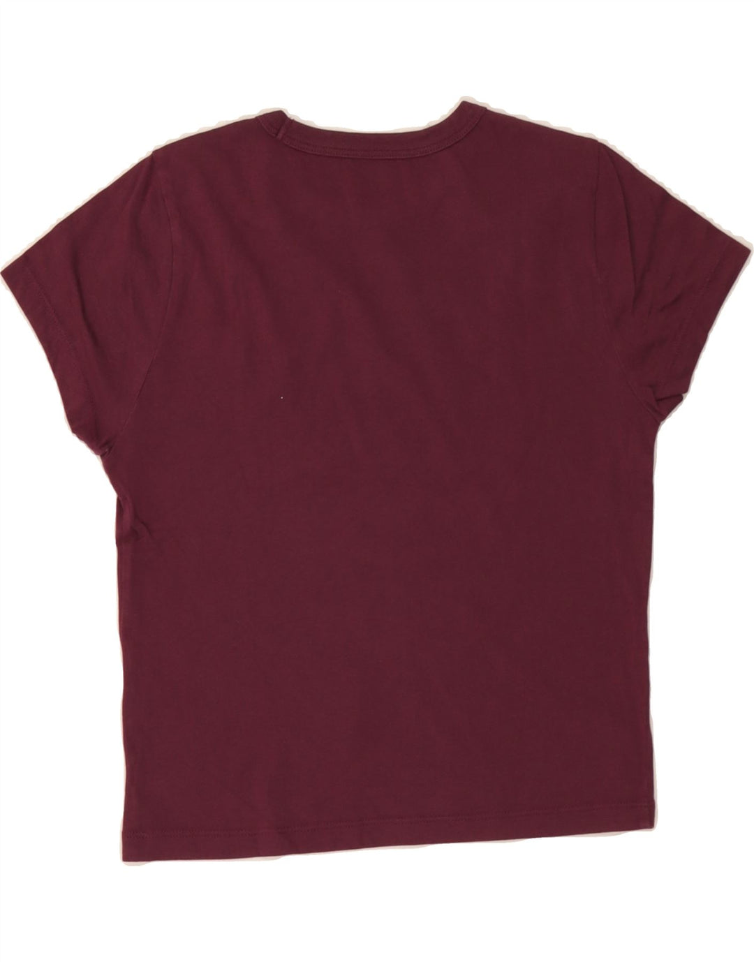VANS Womens T-Shirt Top UK 10 Small Burgundy Vintage Vans and Second-Hand Vans from Messina Hembry 