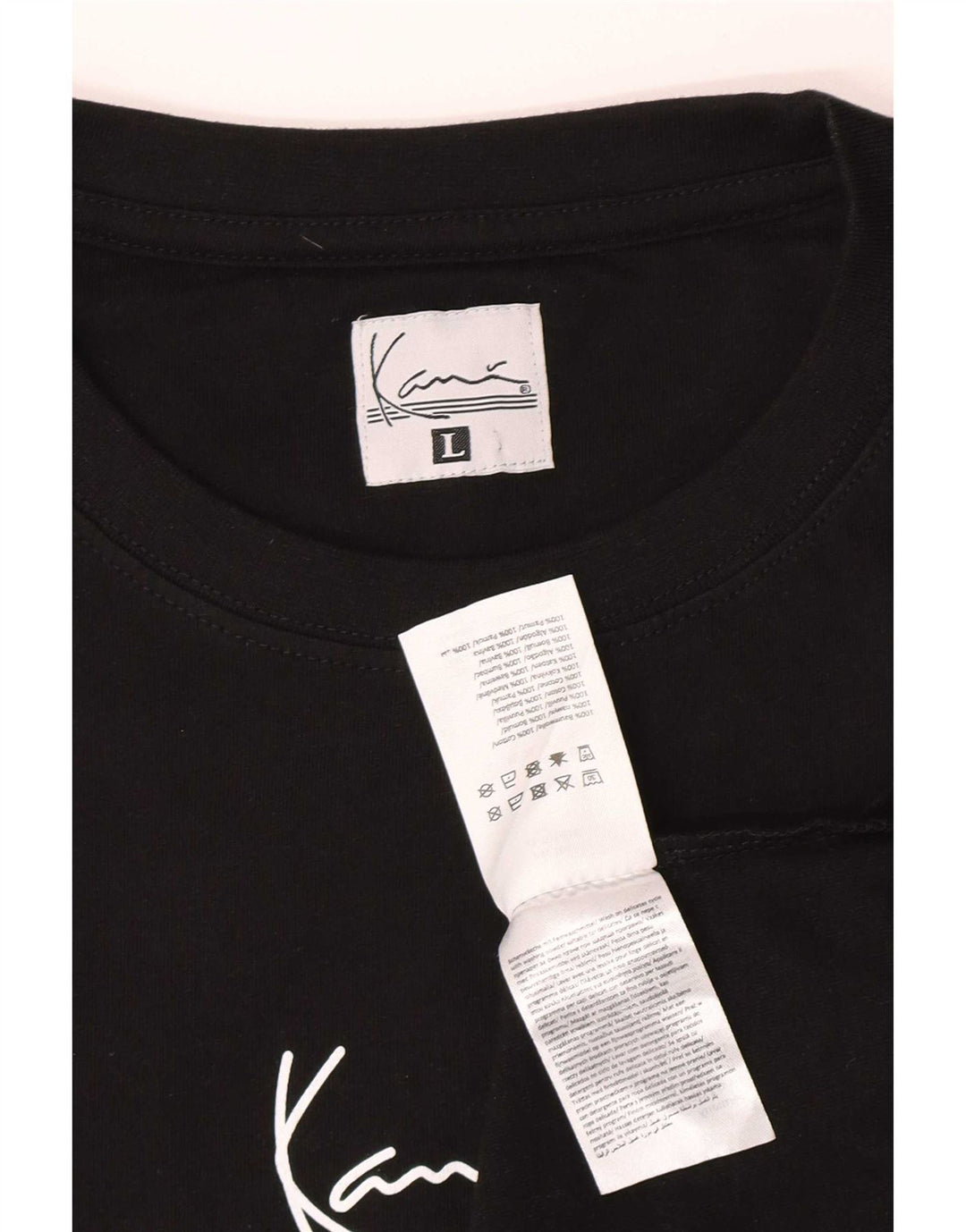 T-shirt męski Karl Kani, duży, czarny, bawełniany